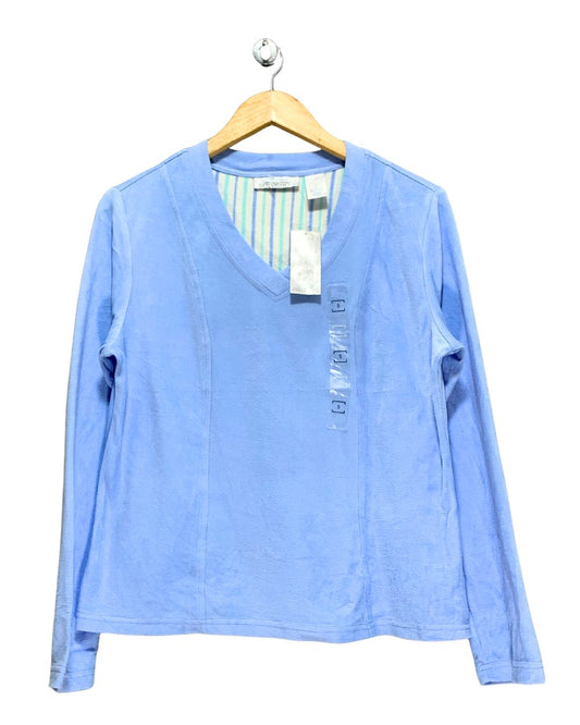 Intimate Essentials Blue Sweater For Women S