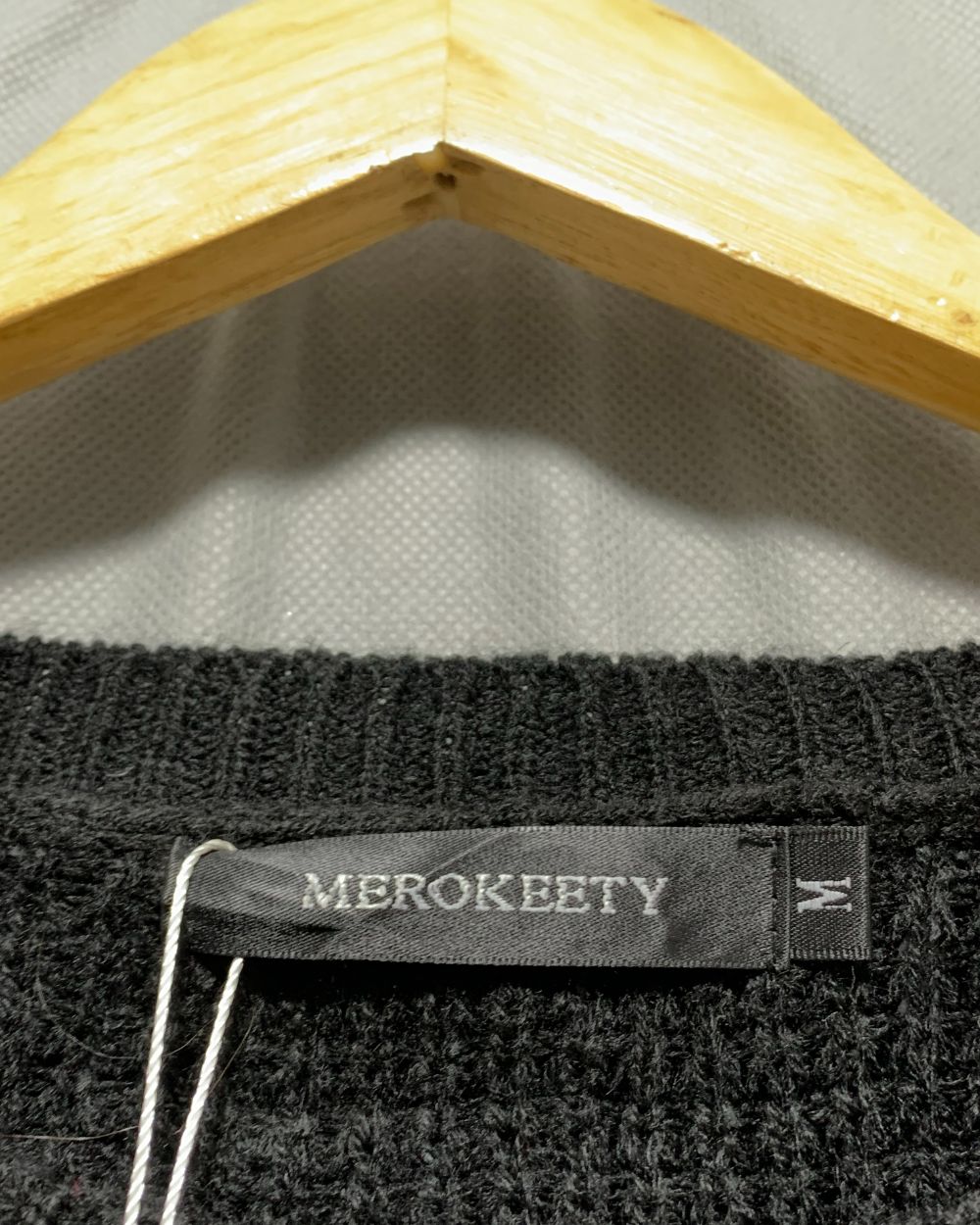 Merokeety Black Sweater For Women M
