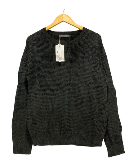 Merokeety Black Sweater For Women M