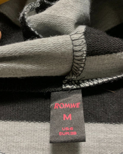 Romwe Gray Zipper For Women M