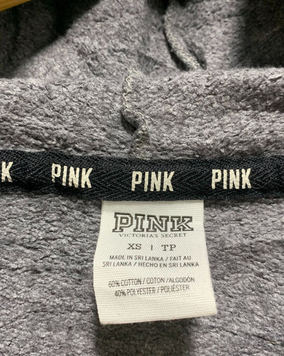 Pink Black Hoodie For Women XS