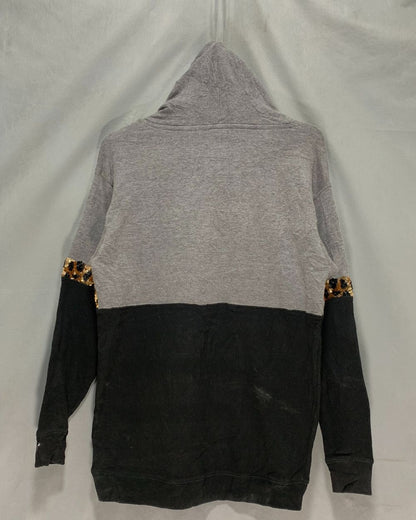 Pink Black Hoodie For Women XS