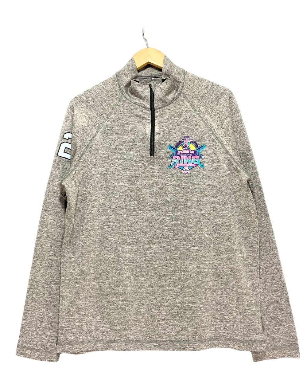 Fine Design Gray Sweatshirt For Women M