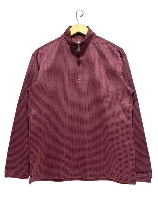 Haggar Maroon Sweatshirt For Women S