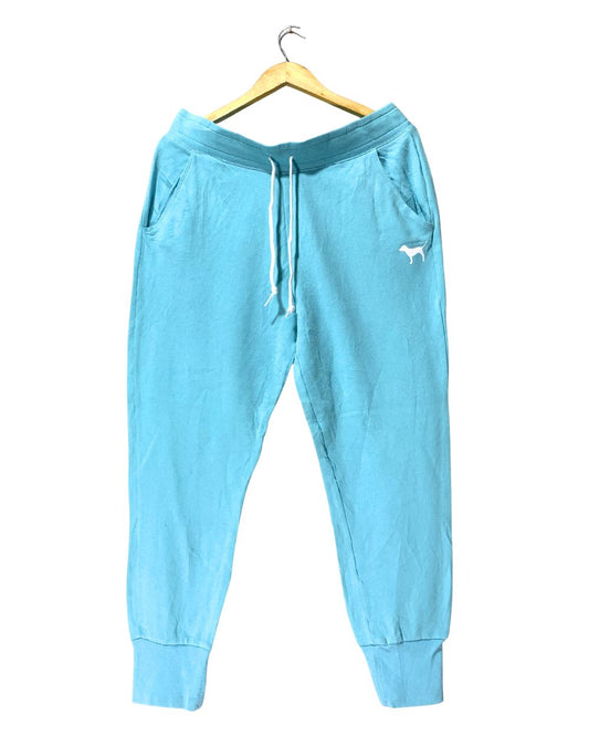 Pink Blue Trousers For Woman L