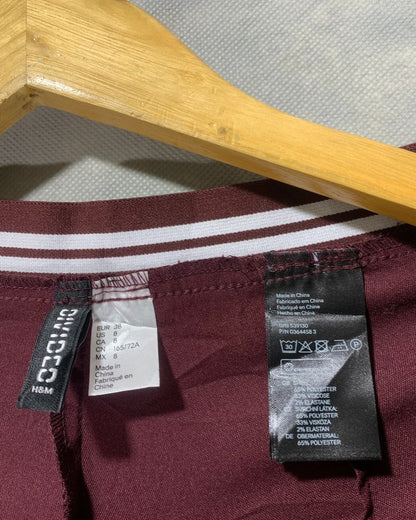 H&M Maroon Trousers For Woman M