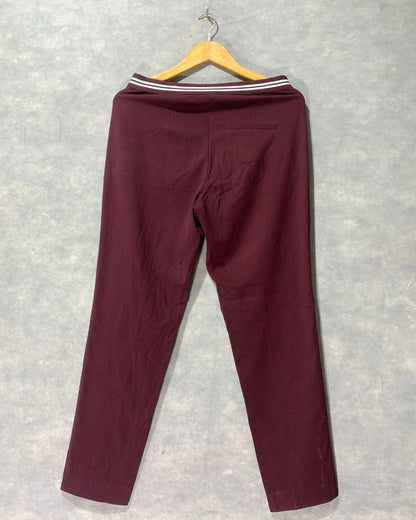 H&M Maroon Trousers For Woman M