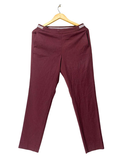 H&M Maroon Trousers For Woman M
