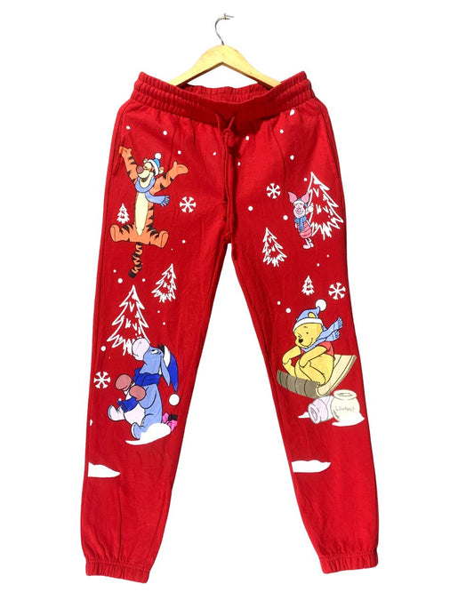 Winnie The Pooh Red Trousers For Woman L