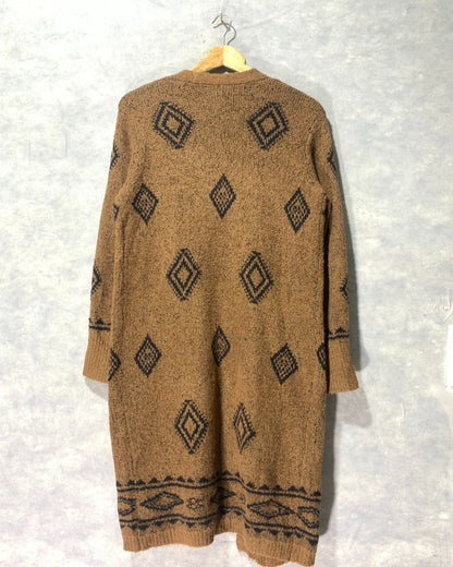 No Boundaries Brown Cape Shawl For Women