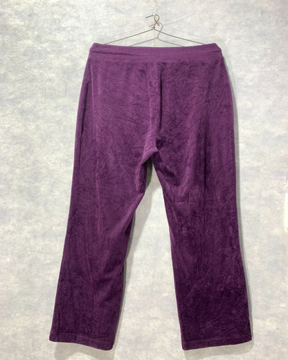 Calvin Klein Purple Trousers For Woman