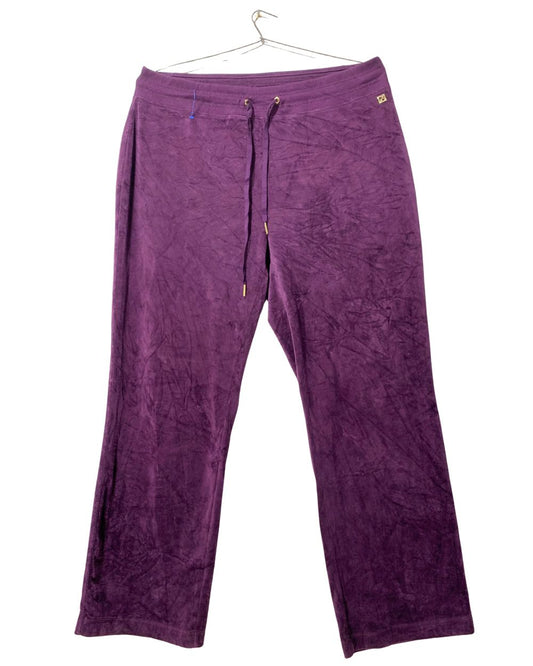 Calvin Klein Purple Trousers For Woman
