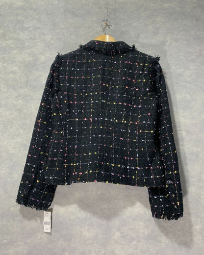 Odds AND Evens Black Jacket For Women