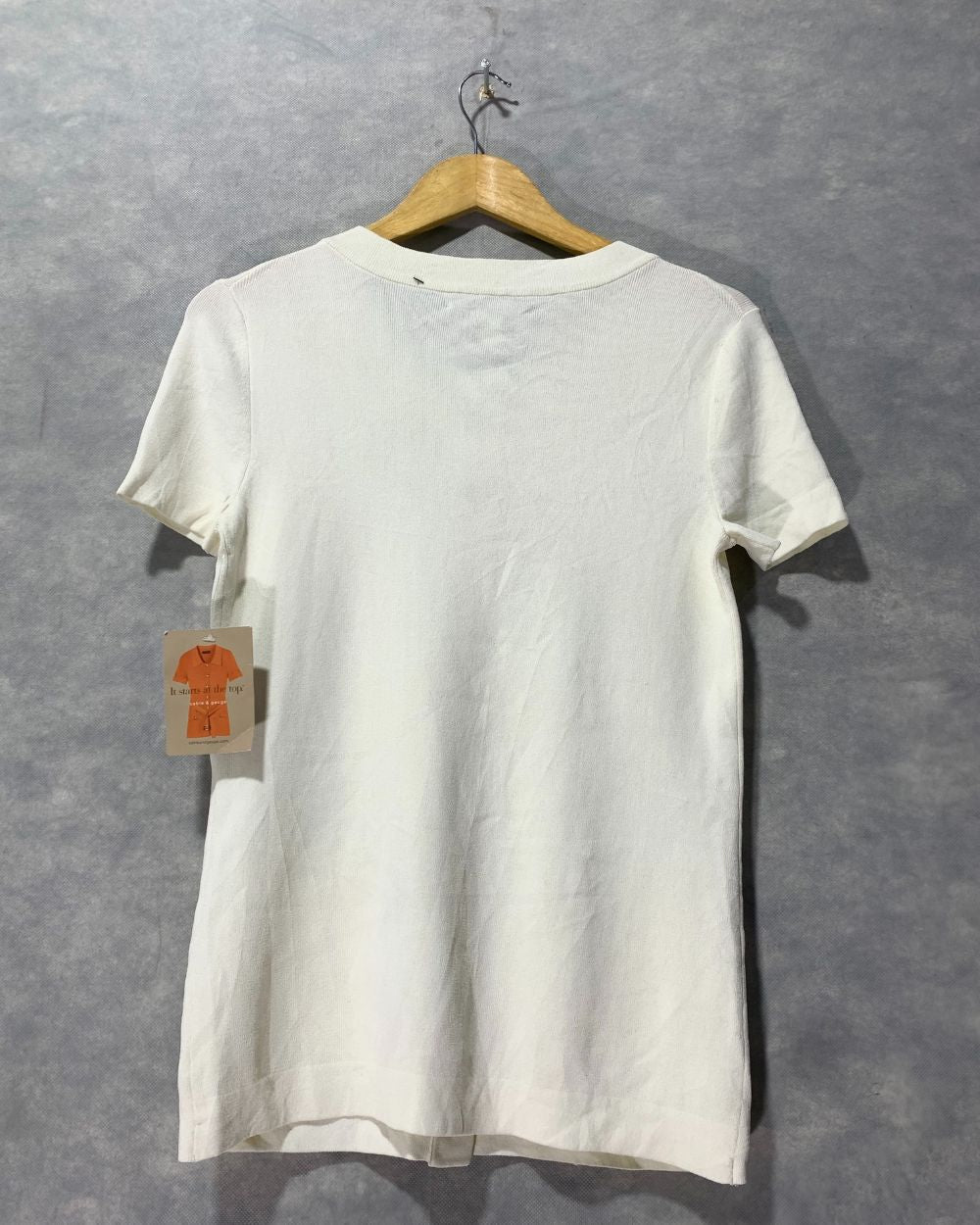 Cable & Gauge Cream Sweater For Women