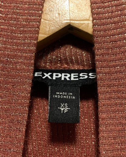 Express Maroon For Women Crop Top XS