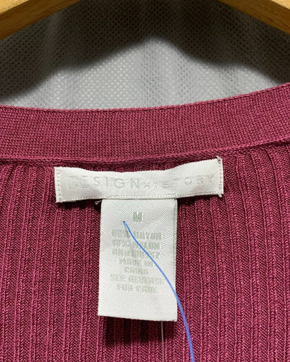 Design History Maroon Sweater For Women M