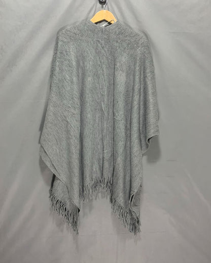 Vince Camuto Gray Cape Shawl For Women