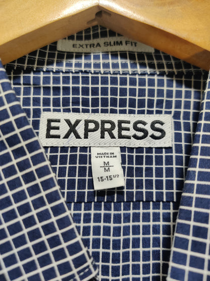 Express 3D Colour Blue & White For Women Top Shirt M