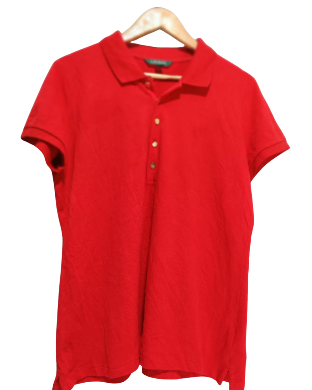 Ralph Lauren Red Cotton T Shirt For Women XL
