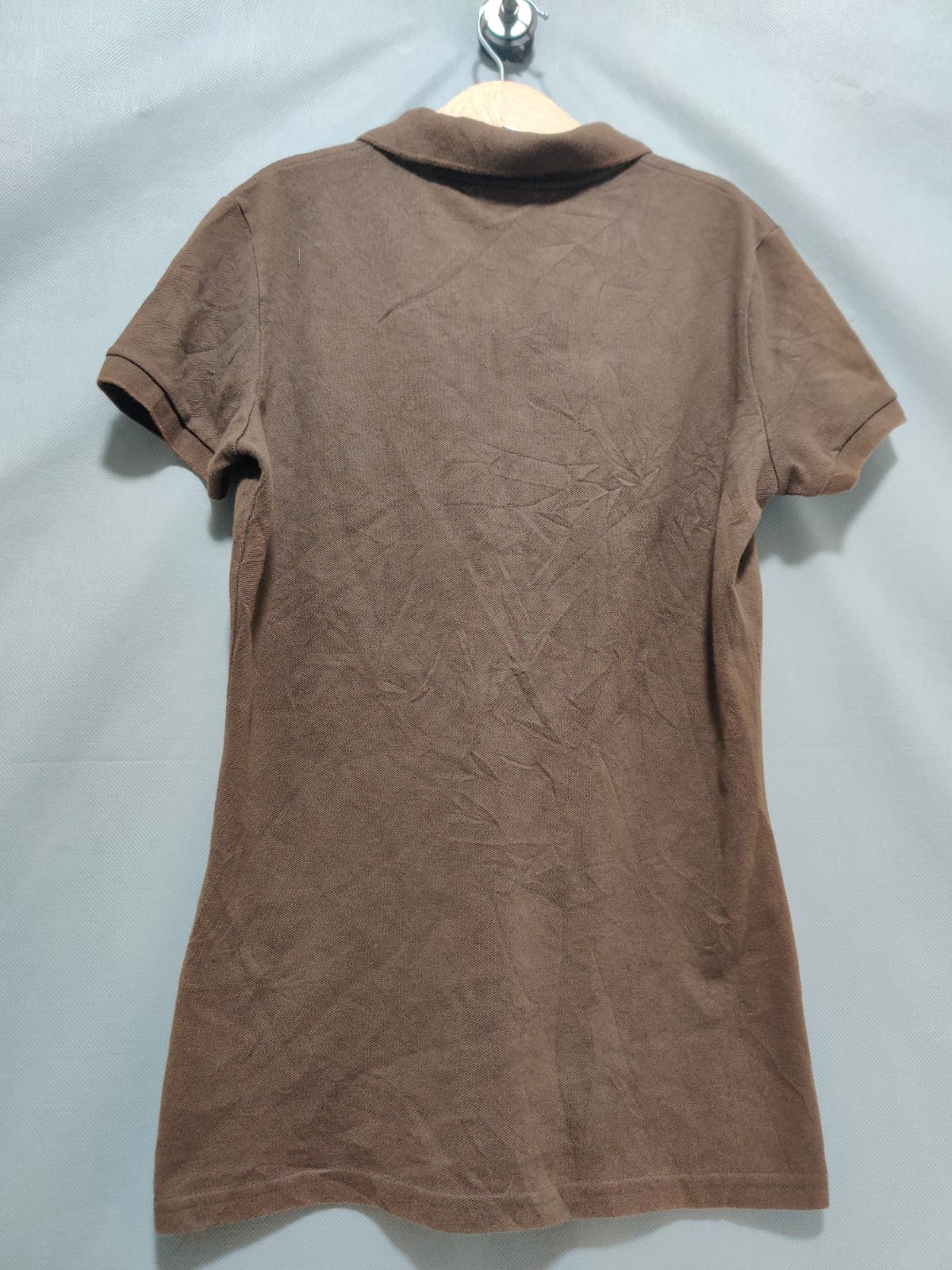Lacoste Brown Cotton Polo T Shirt For Women S