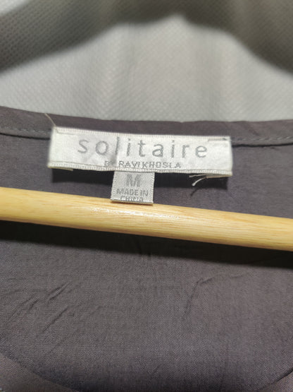 Solitaire Gray Colour For Women Top M