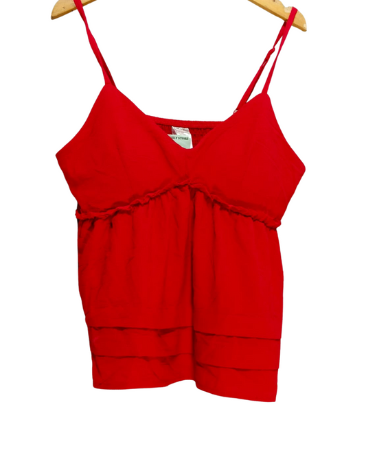 No Boundaries Red Colour For Women Top Size S