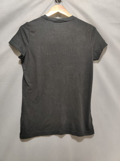 Classic Crew Black Cotton T Shirt For Women L